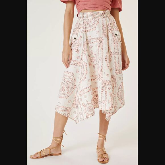 NWT Anthropologie Lace-Up Maxi Skirt - XL - Picture 2 of 7